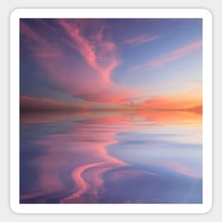 Dreamy sky reflection on ocean Sticker